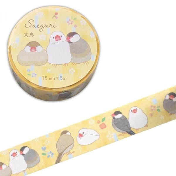 NB 15mm Masking Tape Friendly Java Sparrows (4985202) (Pack of 5) | papermindstationery.com