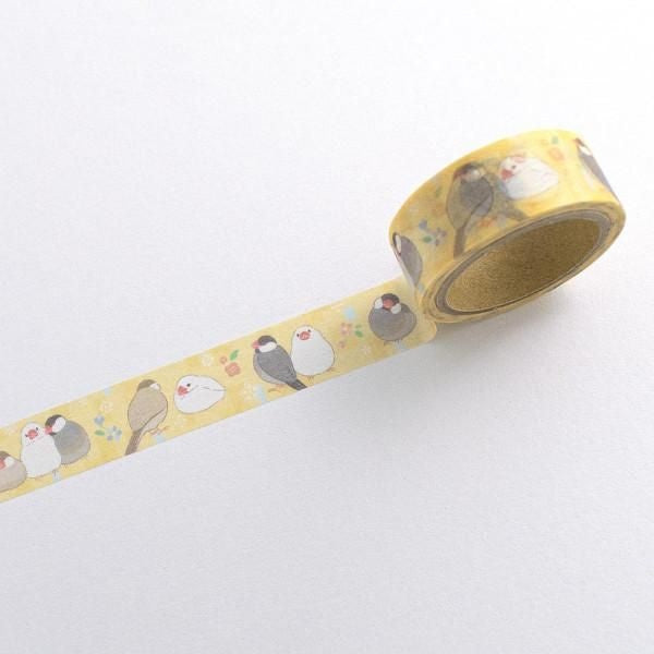 NB 15mm Masking Tape Friendly Java Sparrows (4985202) (Pack of 5) | papermindstationery.com