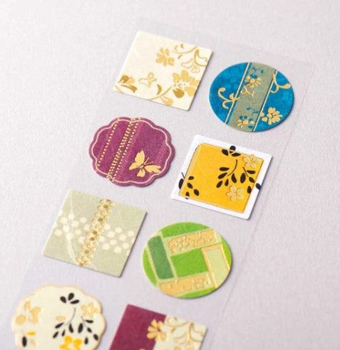 NB Japanese-style Sticker Floral Crest (5024103) (Pack of 10) | papermindstationery.com