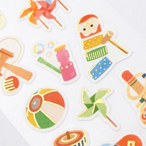 NB Japanese-style Sticker Nostalgic Toys (5024121) (Pack of 10) | papermindstationery.com