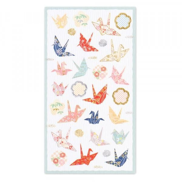 NB Sticker Large Japanese Style - Crane & Japanese Pattern B (5074165) (Pack of 10) | papermindstationery.com