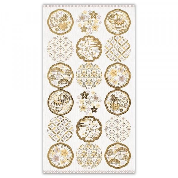 NB Japanese-style Sticker Large Brocade (5074168) (Pack of 10) | papermindstationery.com