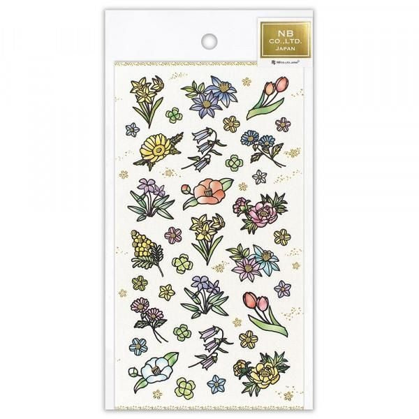 NB Japanese-style Sticker Large Paper Cutout - Flowers (5074183) (Pack of 10) | papermindstationery.com