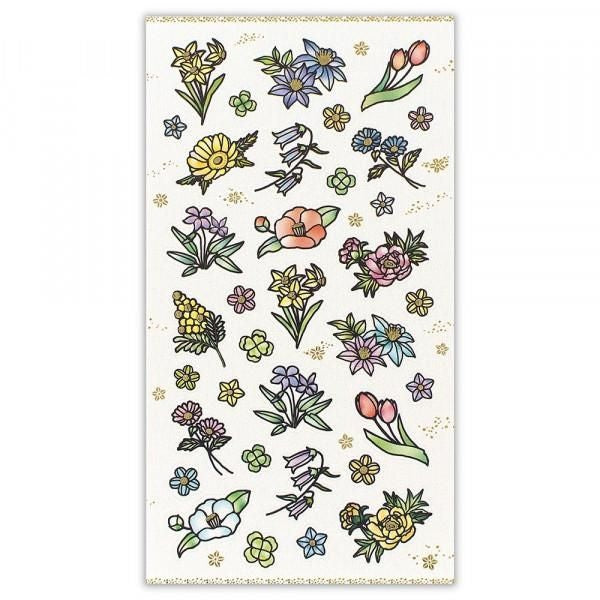 NB Japanese-style Sticker Large Paper Cutout - Flowers (5074183) (Pack of 10) | papermindstationery.com