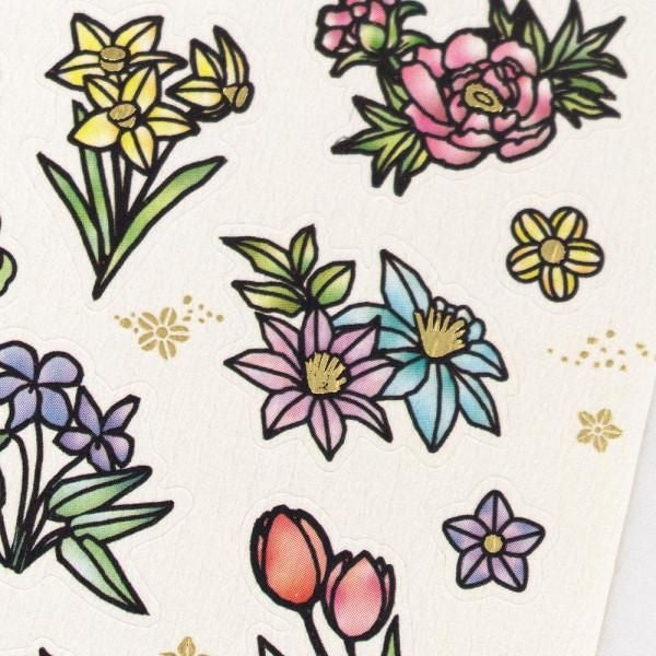 NB Japanese-style Sticker Large Paper Cutout - Flowers (5074183) (Pack of 10) | papermindstationery.com
