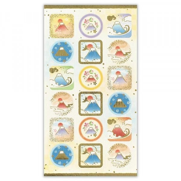 NB Japanese-style Sticker Large Vibrant Mt. Fuji (5074185) (Pack of 10) | papermindstationery.com
