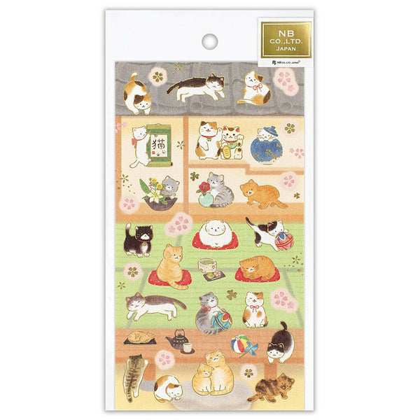 NB Co. Sticker Sheet - Cat & Japanese Tatami Room 5074189