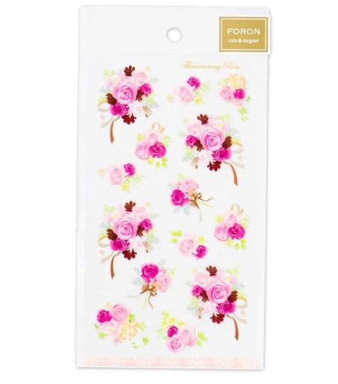 NB Sticker Large Rose (5094101) (Pack of 10) | papermindstationery.com