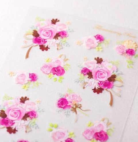 NB Sticker Large Rose (5094101) (Pack of 10) | papermindstationery.com