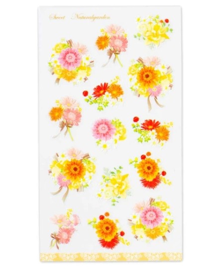 NB Sticker Large Gerbera (5094103) (Pack of 10) | papermindstationery.com