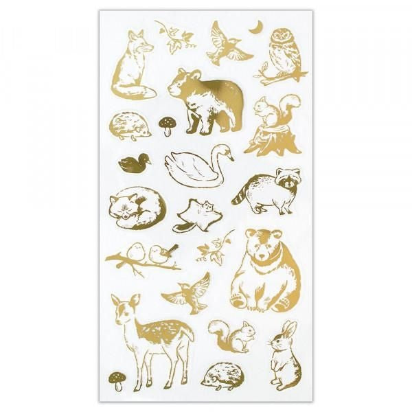 NB Clear Sticker Large Foil Stamp - Animal Encyclopedia (5094126) (Pack of 10) | papermindstationery.com