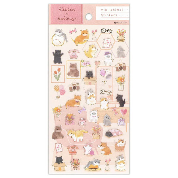 NB Clear Sticker Large Chill - Kitten (5094128) (Pack of 10)
