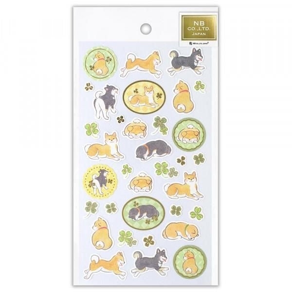 NB Japanese-style Sticker Large Yu Fumi - Shiba Inu (5354102) (Pack of 10) | papermindstationery.com