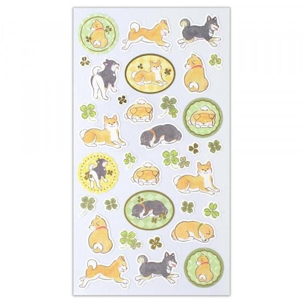 NB Japanese-style Sticker Large Yu Fumi - Shiba Inu (5354102) (Pack of 10) | papermindstationery.com