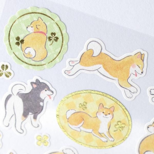 NB Japanese-style Sticker Large Yu Fumi - Shiba Inu (5354102) (Pack of 10) | papermindstationery.com