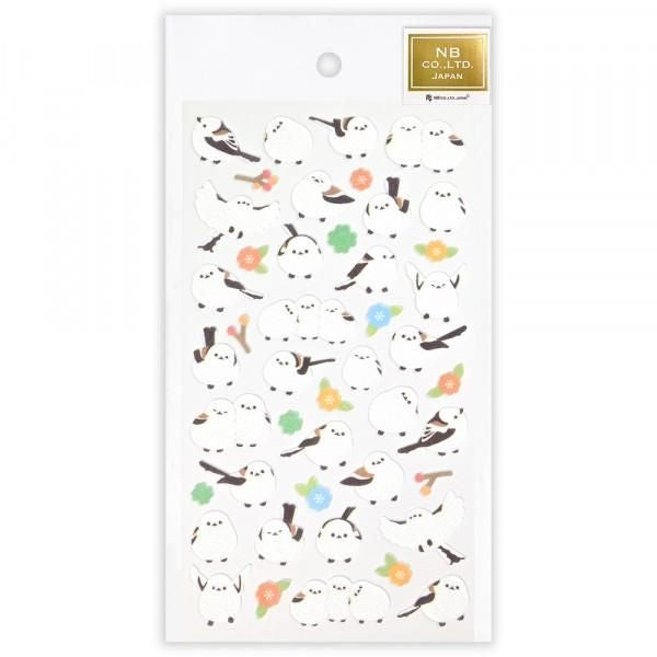 NB Non-woven Sticker Large Fluffy Long-tailed Tit (5374119) (Pack of 10) | papermindstationery.com