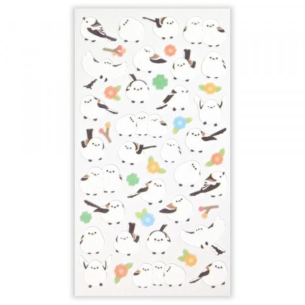 NB Non-woven Sticker Large Fluffy Long-tailed Tit (5374119) (Pack of 10) | papermindstationery.com