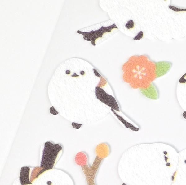 NB Non-woven Sticker Large Fluffy Long-tailed Tit (5374119) (Pack of 10) | papermindstationery.com