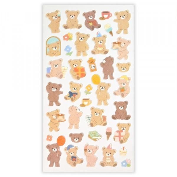 NB Non-woven Sticker Large Bear's Holiday (5374121) (Pack of 10) | papermindstationery.com