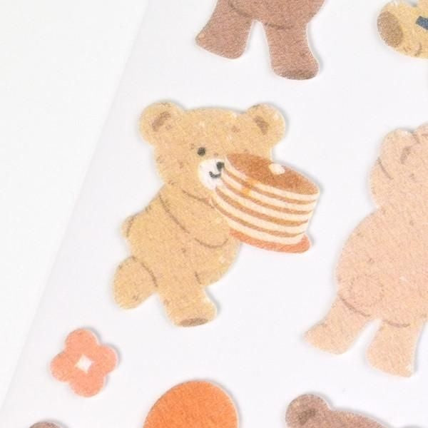 NB Non-woven Sticker Large Bear's Holiday (5374121) (Pack of 10) | papermindstationery.com