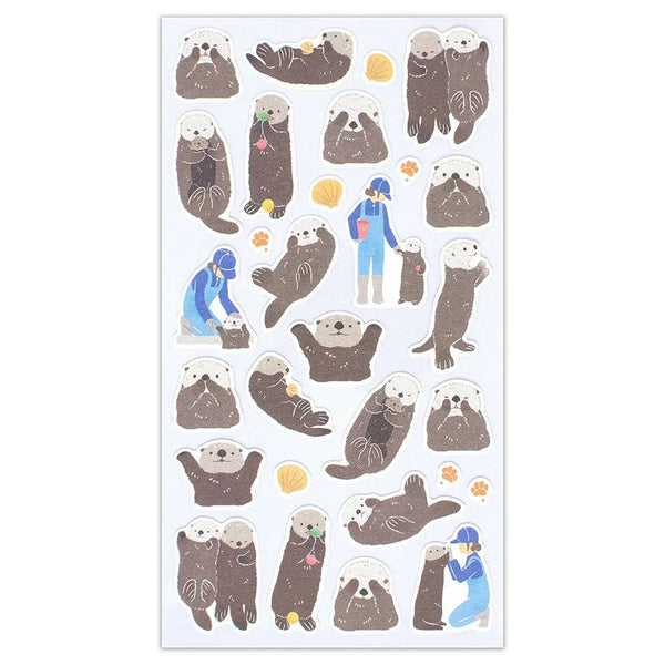 NB Sticker Large Zoom-in Animal - Sea Otter (5424104) (Pack of 10) | papermindstationery.com