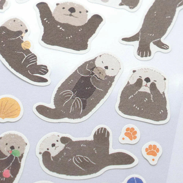 NB Sticker Large Zoom-in Animal - Sea Otter (5424104) (Pack of 10) | papermindstationery.com