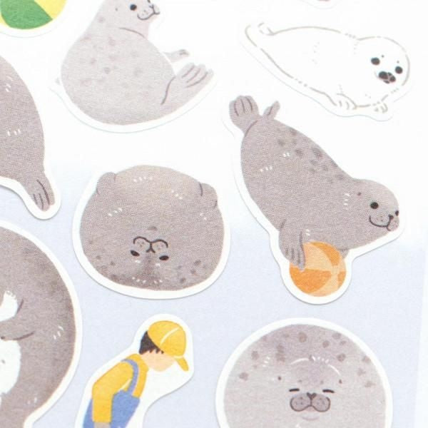 NB Sticker Large Zoom-in Animal - Seal (5424107) (Pack of 10) | papermindstationery.com