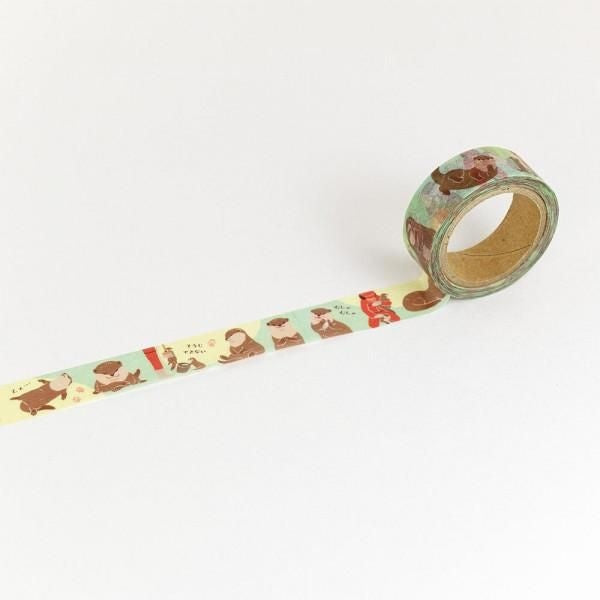 NB 15mm Masking Tape Small-clawed Otter (5425208) (Pack of 5) | papermindstationery.com