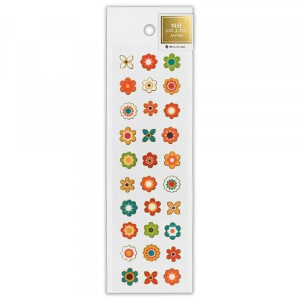 NB Border Sticker Retro Flower (5444115) (Pack of 10) | papermindstationery.com