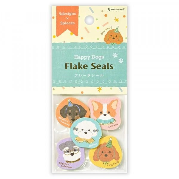 NB Flake Sticker Happy Dogs (5564122) (Pack of 5) | papermindstationery.com