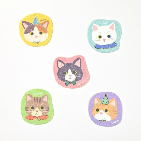NB Flake Sticker Happy Cats (5564123) (Pack of 5) | papermindstationery.com