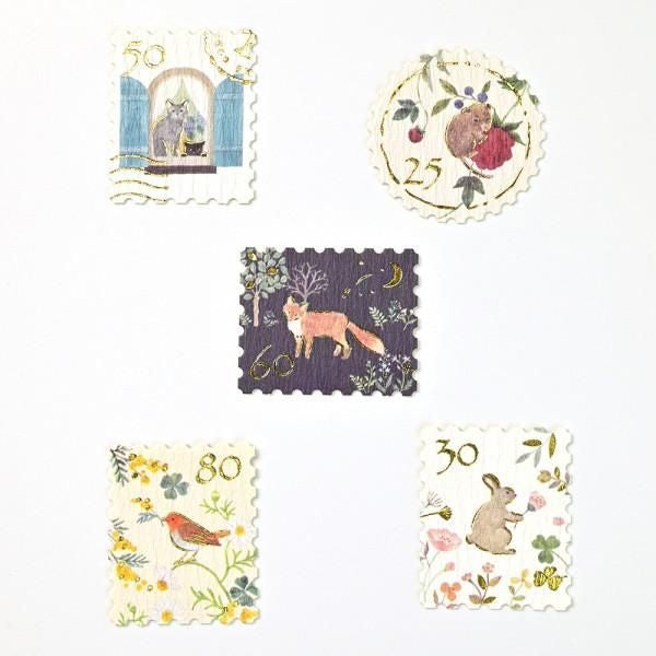 NB Flake Sticker Animal Stamp (5564124) (Pack of 5) | papermindstationery.com
