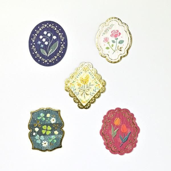 NB Flake Sticker Flower A (5564126) (Pack of 5) | papermindstationery.com