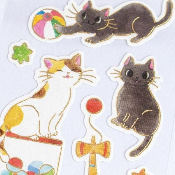 NB Sticker Nekorobi - Omochi & Azuki (5574110) (Pack of 10) | papermindstationery.com