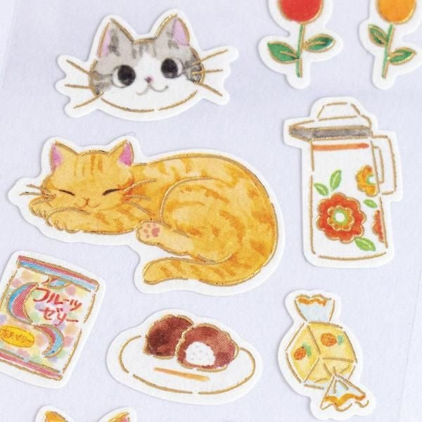 NB Sticker Nekorobi - Chibi & Miko (5574112) (Pack of 10) | papermindstationery.com
