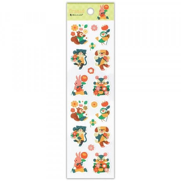 NB Sticker Creald - Flowers & Animals (5684137) (Pack of 10) | papermindstationery.com
