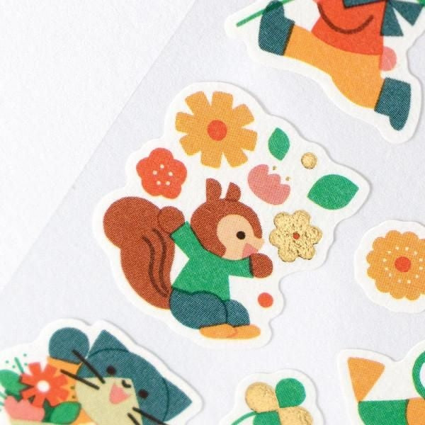 NB Sticker Creald - Flowers & Animals (5684137) (Pack of 10) | papermindstationery.com