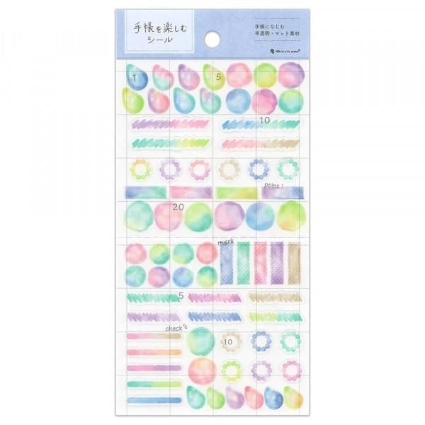 NB Planner Sticker Large Watercolor (5754108) (Pack of 10) | papermindstationery.com