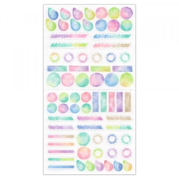 NB Planner Sticker Large Watercolor (5754108) (Pack of 10) | papermindstationery.com
