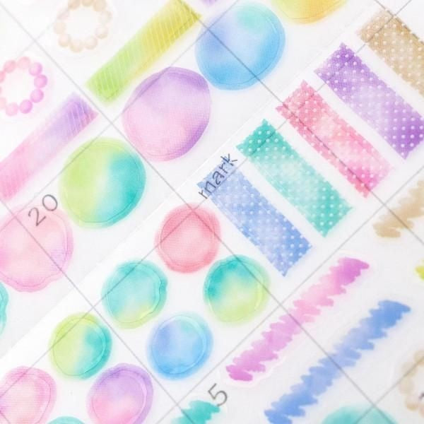 NB Planner Sticker Large Watercolor (5754108) (Pack of 10) | papermindstationery.com
