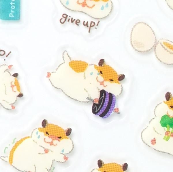 NB Planner Sticker Large Exercising Hamster (5754110) (Pack of 10) | papermindstationery.com