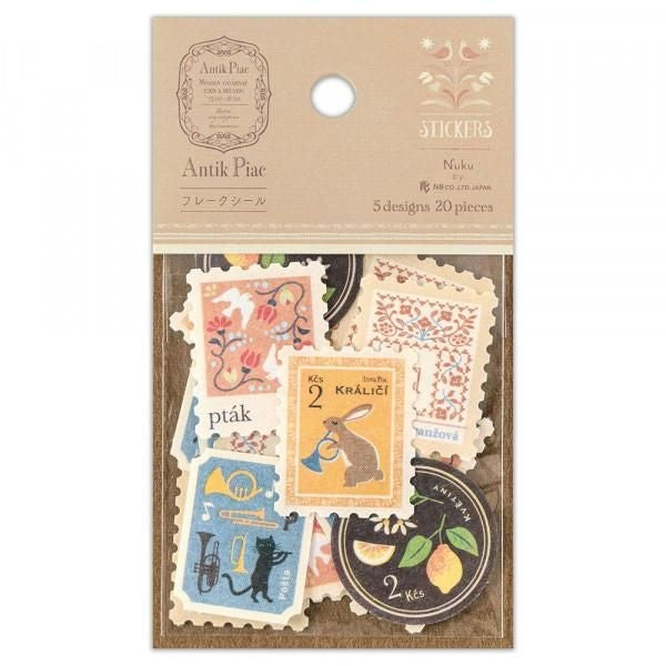 NB Flake Sticker Antique Garben (5924103) (Pack of 5) | papermindstationery.com