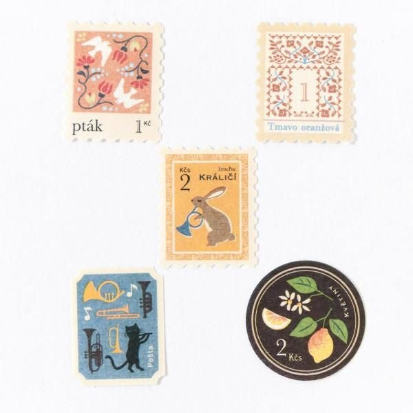 NB Flake Sticker Antique Garben (5924103) (Pack of 5) | papermindstationery.com