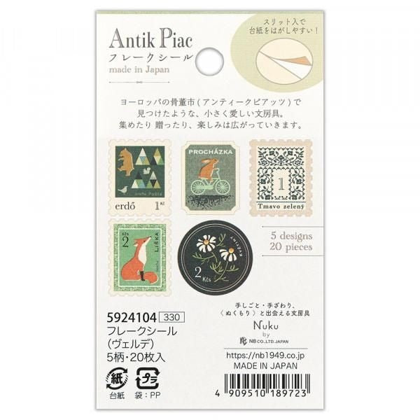NB Flake Sticker Antique Verde (5924104) (Pack of 5) | papermindstationery.com