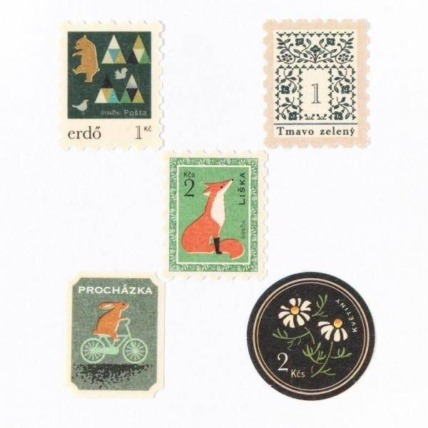 NB Flake Sticker Antique Verde (5924104) (Pack of 5) | papermindstationery.com