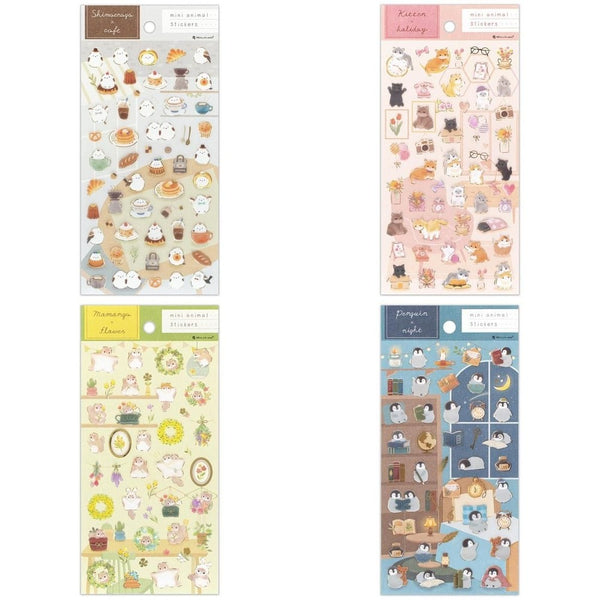 NB Co. Sticker Sheet Set of 4 - Relaxing Day Animals