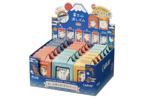 PLUS Air-In Mount Fuji Eraser (Limited Support for Exam Takers '25 JP) - Box of 18 | papermindstationery.com