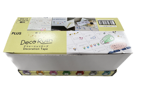 PLUS Deco Rush Glitter Decorative Tape JP - Box of 35 | papermindstationery.com