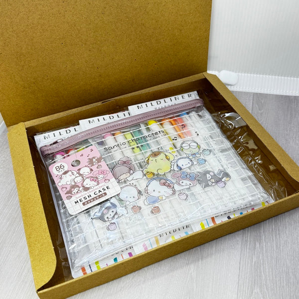 Zebra Mildliner Double-Sided Highlighter 5 Color Set x 3 Sets B (Plus a FREE pouch bag as gift)