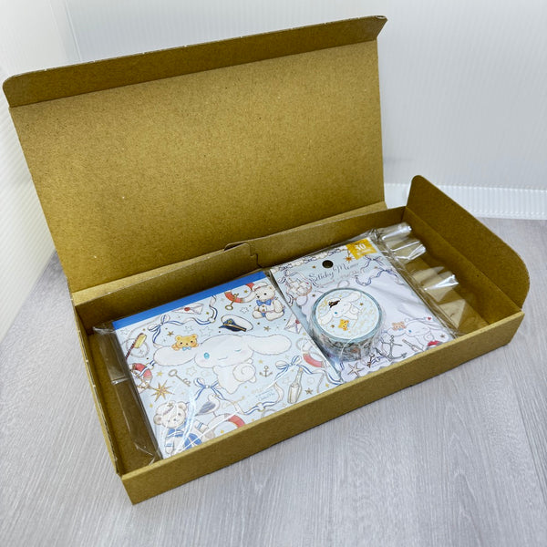 Sanrio Character Stationery Set Cinnamoroll (Memo pad, Sticky Note & Washi Tape)